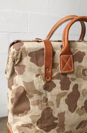 1950's era Salvaged Camo Carryall