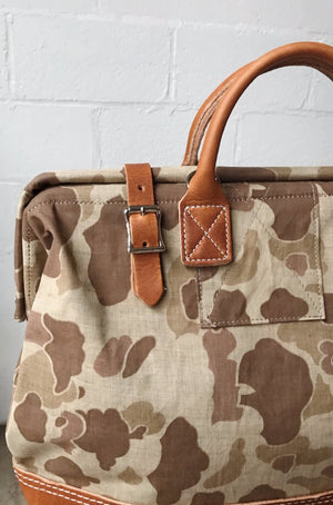 1950's era Salvaged Camo Carryall