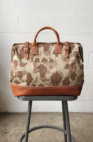 1950's era Salvaged Camo Carryall