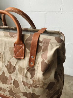 1950's era Salvaged Camo Carryall