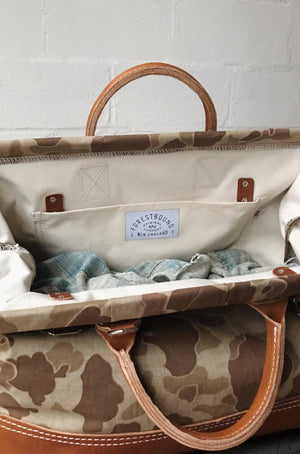 1950's era Salvaged Camo Carryall