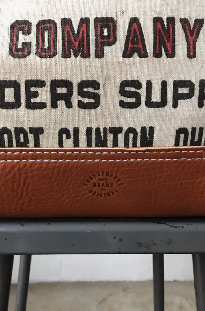 WWII era Salvaged Canvas & Work Apron Carryall