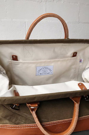 WWII era Salvaged Canvas Carryall