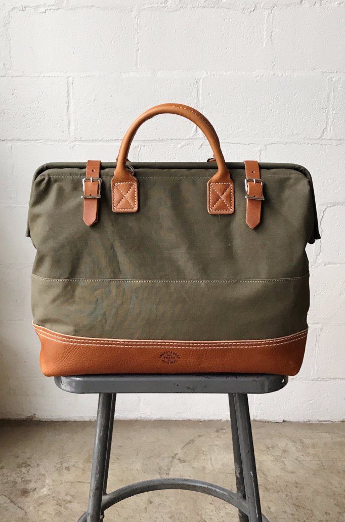 WWII era Salvaged Canvas Carryall