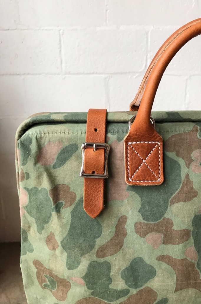 1950's era Salvaged Camo Carryall