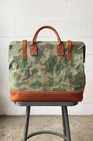 1950's era Salvaged Camo Carryall