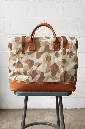 1940's era Salvaged Camo Carryall