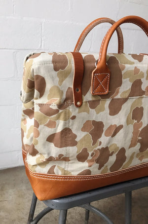1940's era Salvaged Camo Carryall