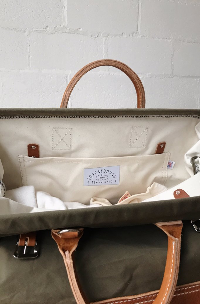 WWII era Salvaged Canvas Carryall