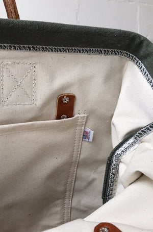 1950's era Salvaged Canvas Carryall