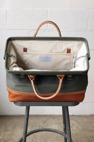 1950's era Salvaged Canvas Carryall