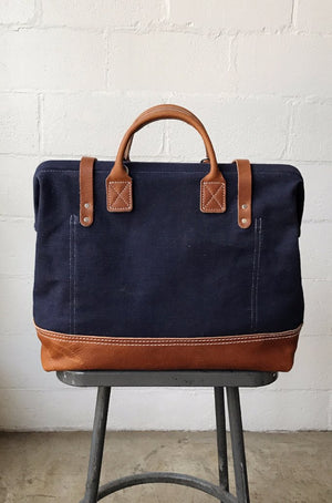 1950's era Salvaged Canvas Carryall