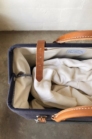 1950's era Salvaged Canvas Carryall