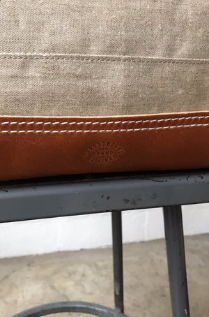 1930's era Salvaged Linen Carryall