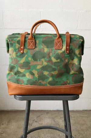 1950's era Salvaged Camo Carryall
