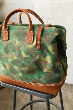 1950's era Salvaged Camo Carryall