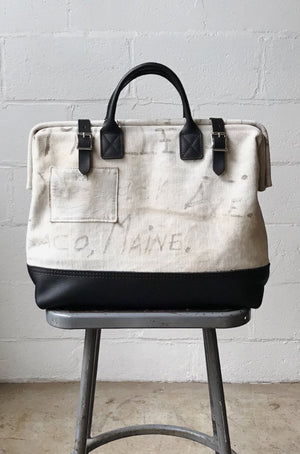 WWII era Salvaged USN Canvas Carryall