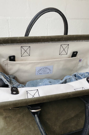 WWII era Salvaged Canvas Carryall
