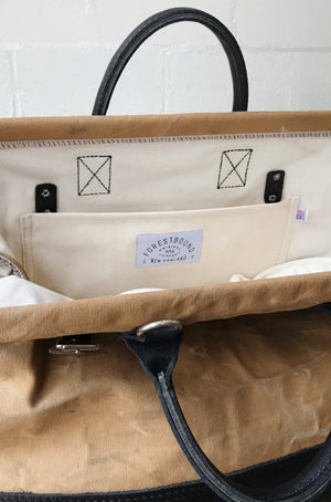 WWII era Salvaged Canvas Carryall