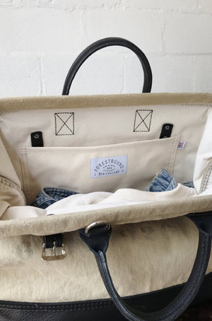 WWII era Salvaged Canvas Carryall