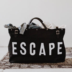 ESCAPE Canvas Utility Bag in Black