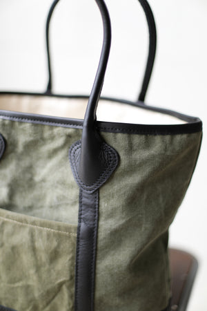 1940's era Salvaged Canvas Tote Bag