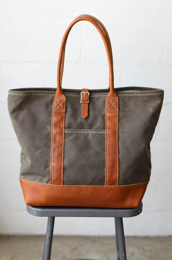 Waxed Canvas Tote Bag No. 2