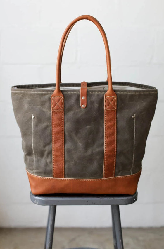 Waxed Canvas Tote Bag No. 2