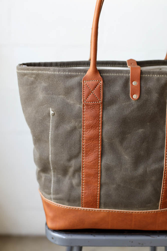 Waxed Canvas Tote Bag No. 2