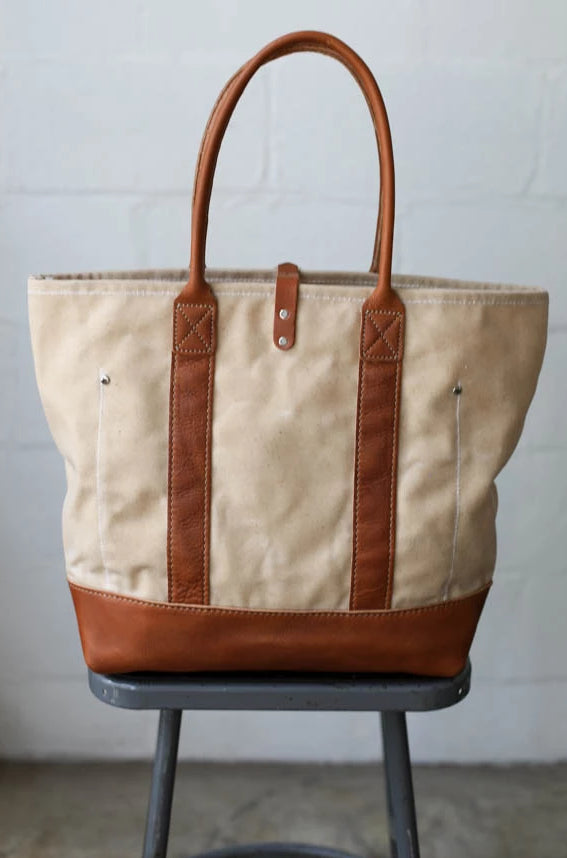 Waxed Canvas Tote Bag No. 3