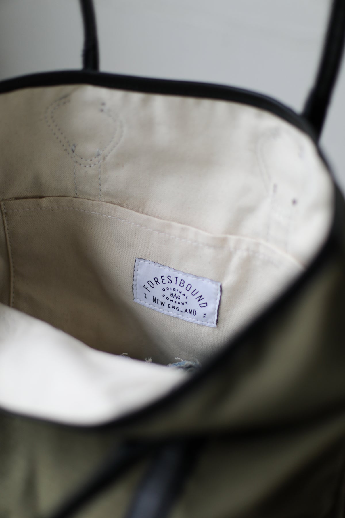 1950's era Salvaged Canvas Tote Bag