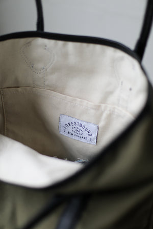 1950's era Salvaged Canvas Tote Bag