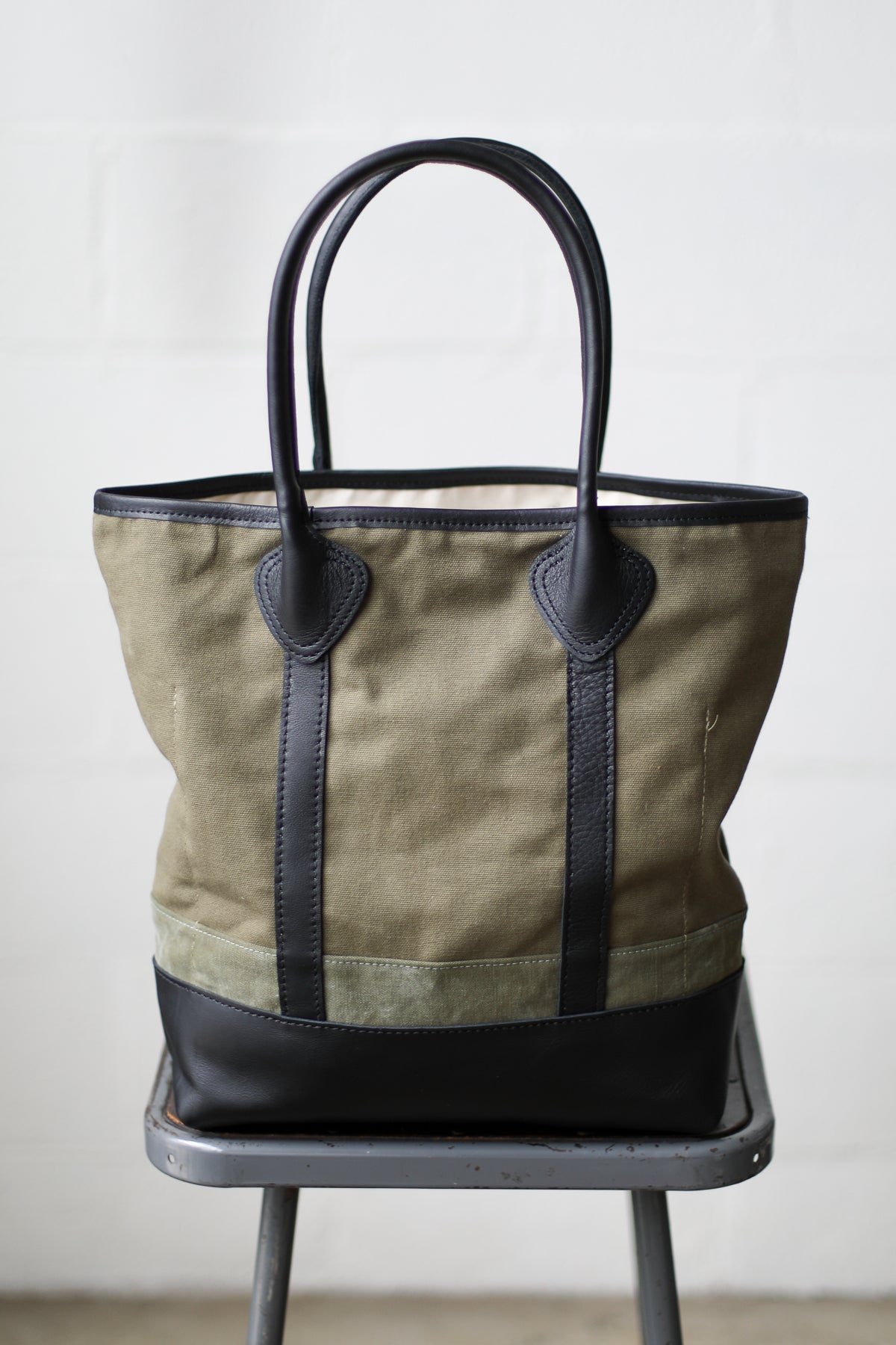 1950's era Salvaged Canvas Tote Bag