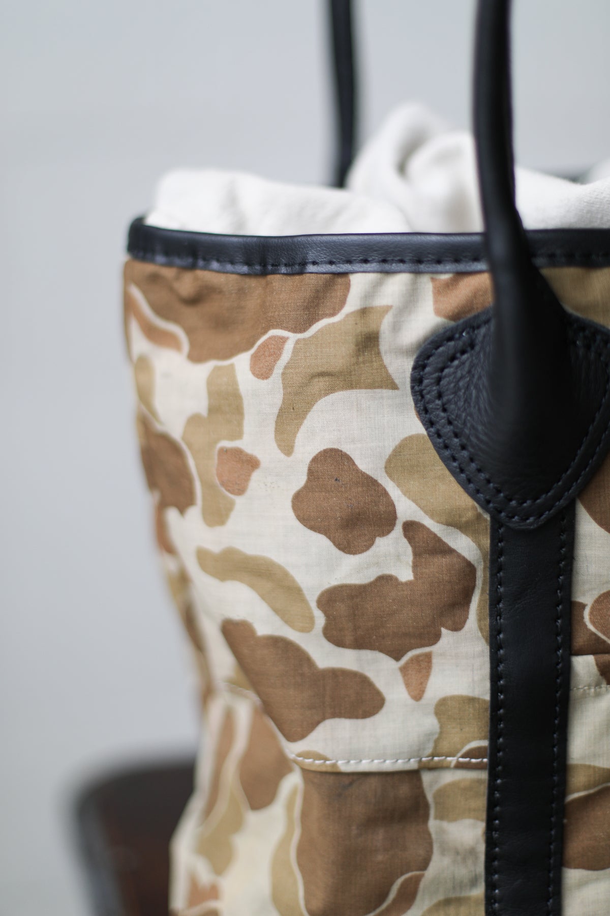 WWII era Salvaged Camo Tote Bag