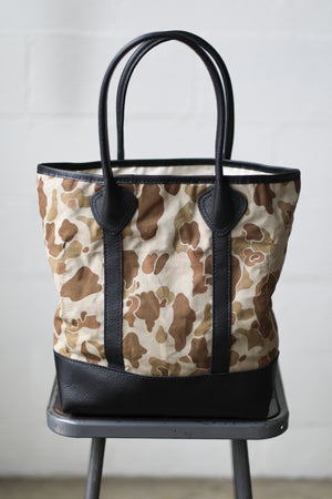 WWII era Salvaged Camo Tote Bag