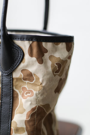 WWII era Salvaged Camo Tote Bag