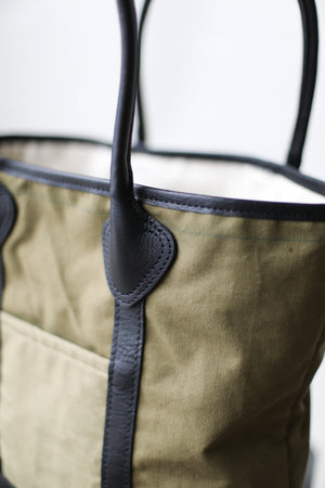 WWII era Salvaged Canvas Tote Bag