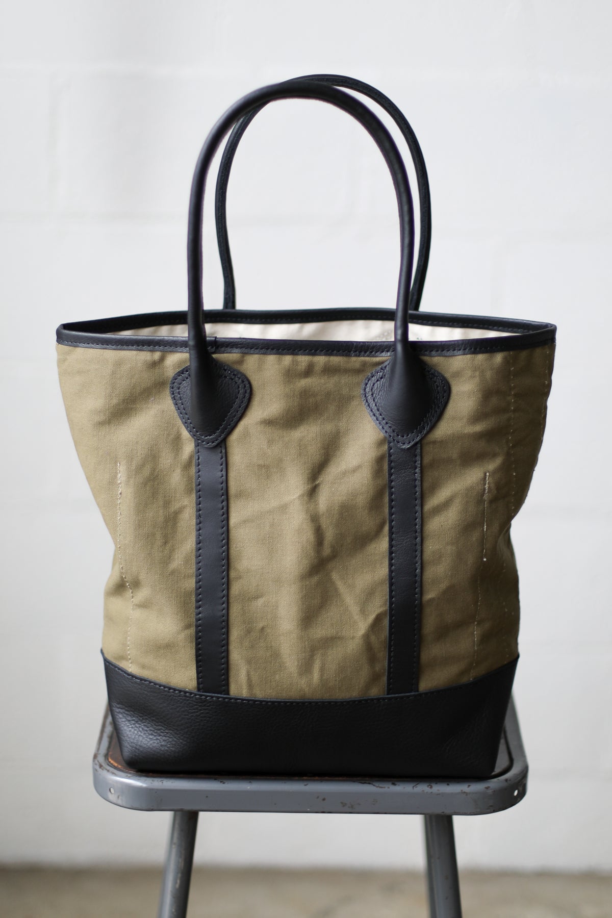 WWII era Salvaged Canvas Tote Bag