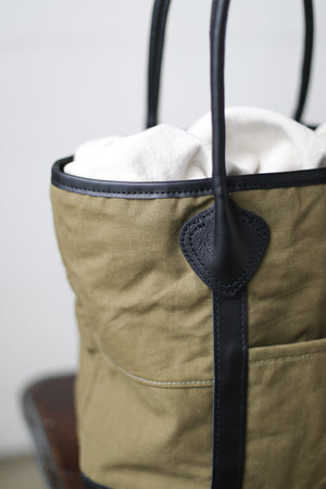 WWII era Salvaged Canvas Tote Bag