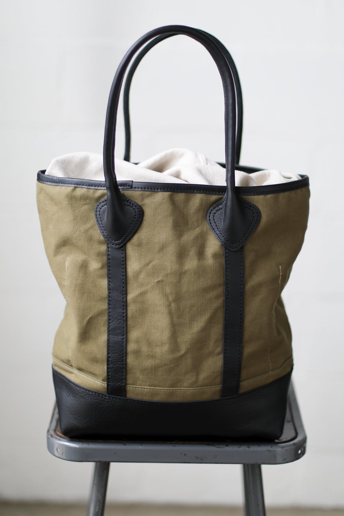 WWII era Salvaged Canvas Tote Bag