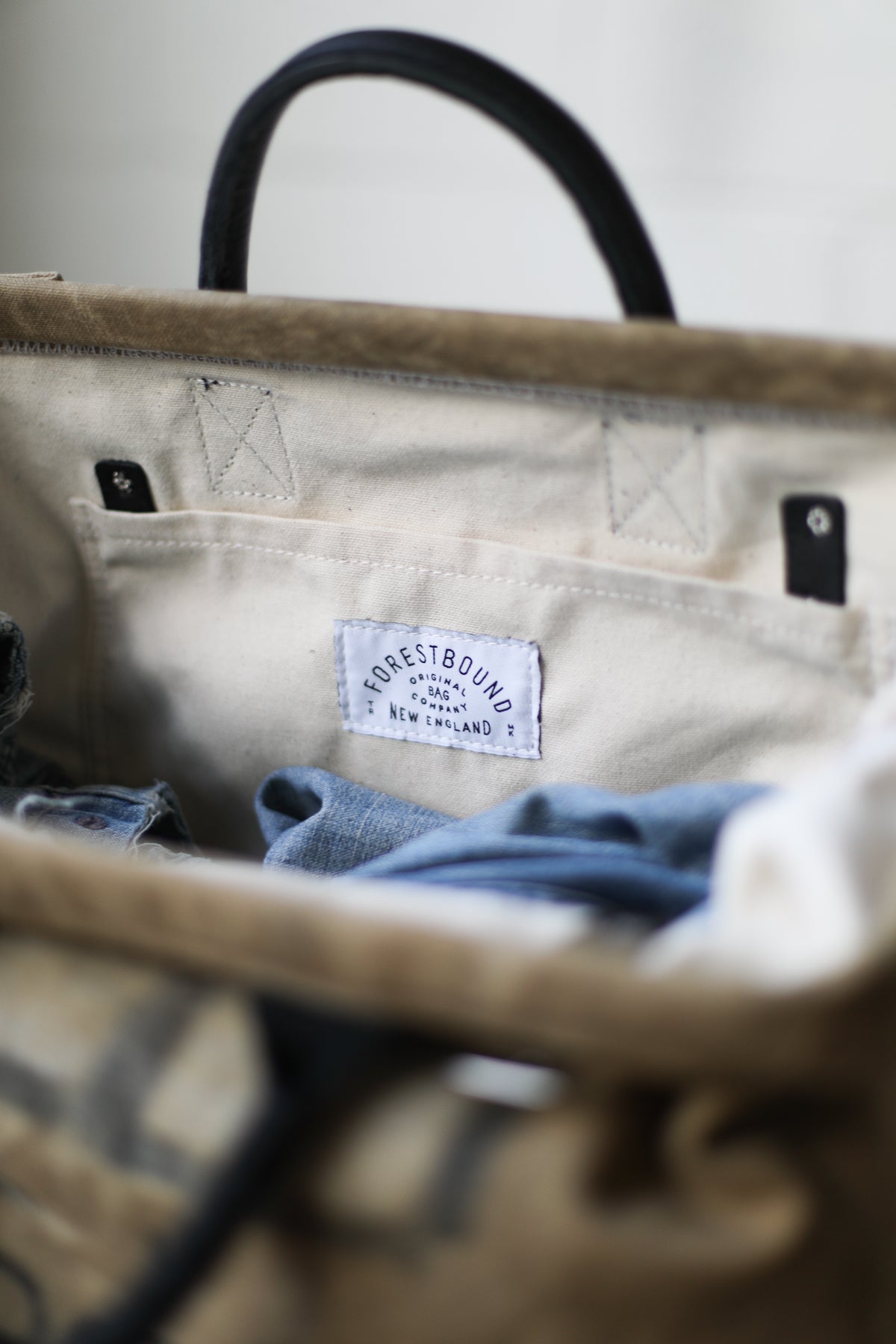 WWII era Salvaged Canvas Carryall