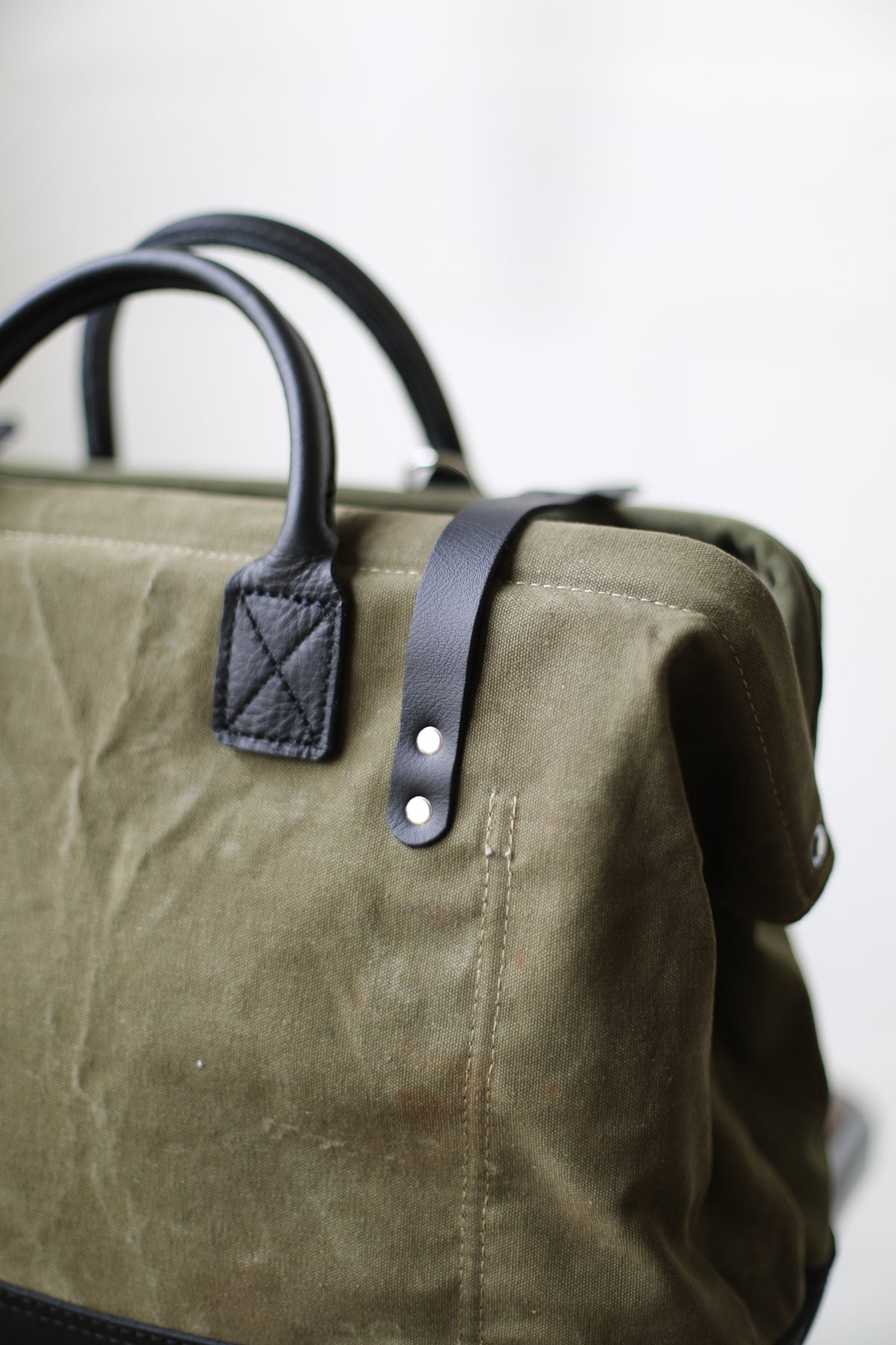 WWII era Salvaged Snoppy Canvas Carryall