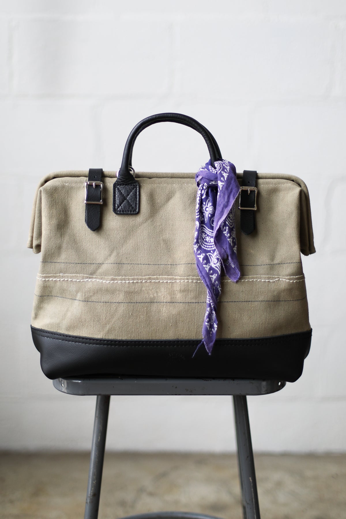 WWII era Salvaged USN Canvas Carryall