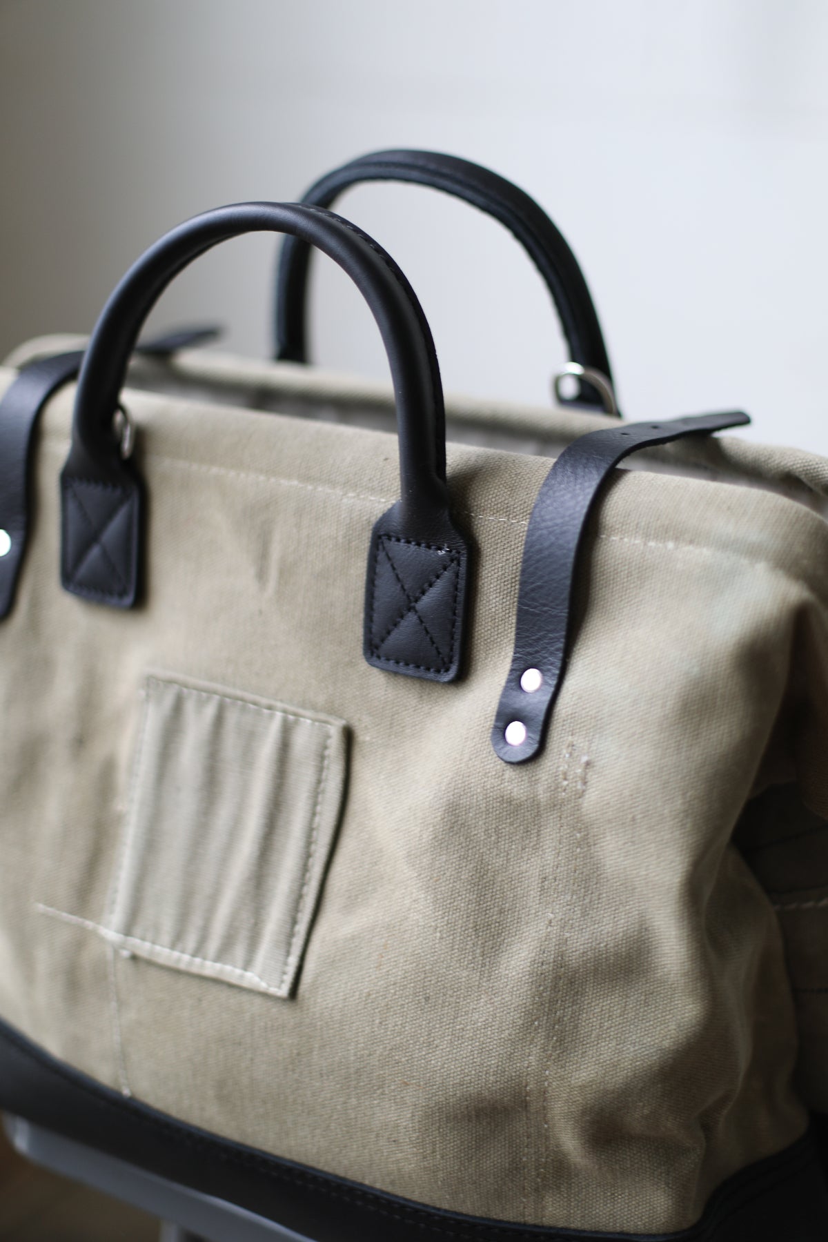 WWII era Salvaged USN Canvas Carryall