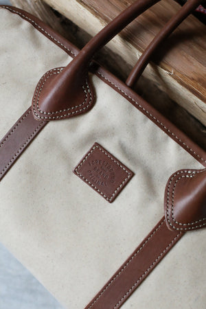 Waxed Canvas Log Carrier - Natural