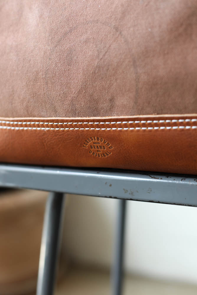 1950's era Salvaged Canvas Carryall