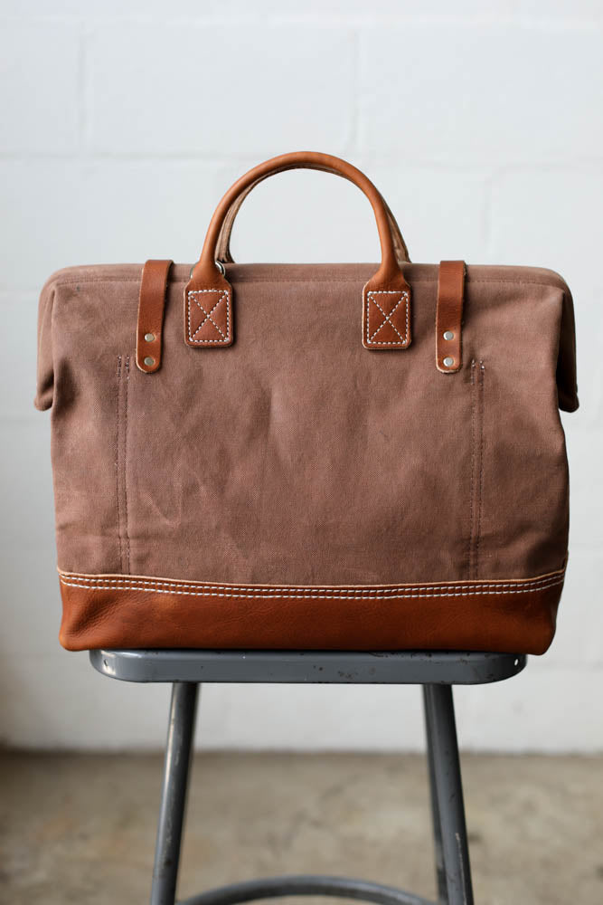 1950's era Salvaged Canvas Carryall