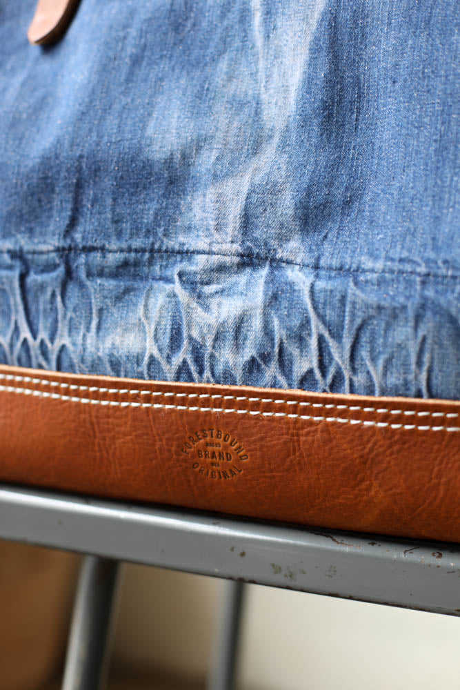 WWII era Salvaged Denim Carryall
