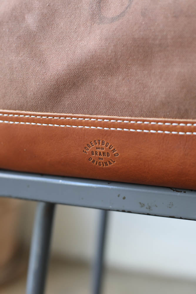 1950's era Salvaged Canvas Carryall