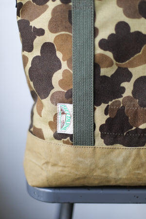 1960's era Salvaged Camo Tote Bag